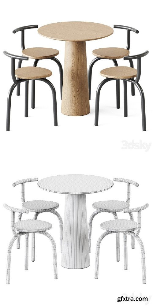 Table POV D 70 by Ton and Ogle Chair by Hayo Gebauer | Corona