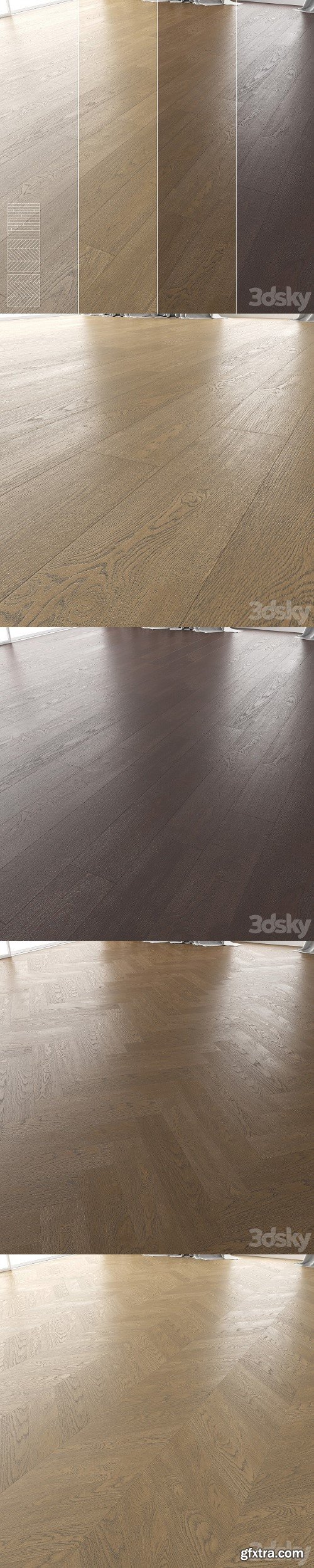 Wood Floor Set 17 | Vray+Corona