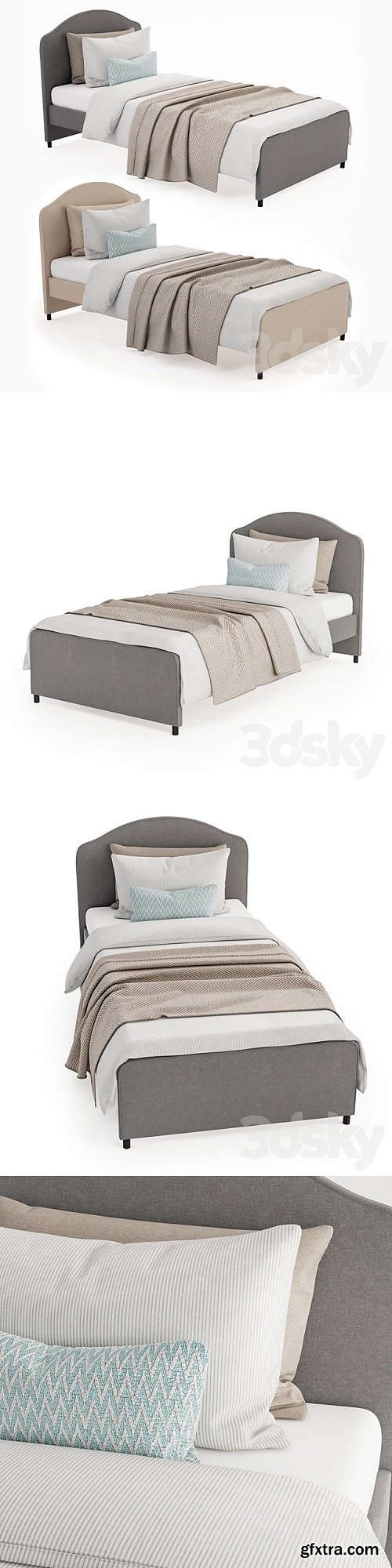 Single bed Hauga | Vray+Corona
