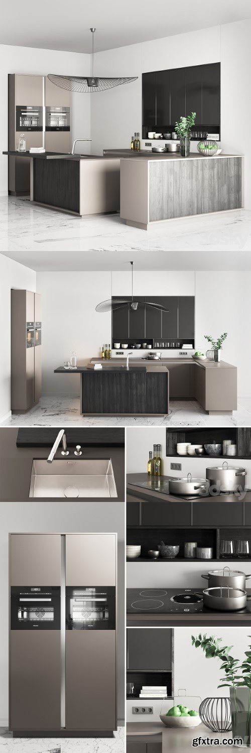 Kitchen SieMatic \\ Pure Collection 1 | Vray+Corona
