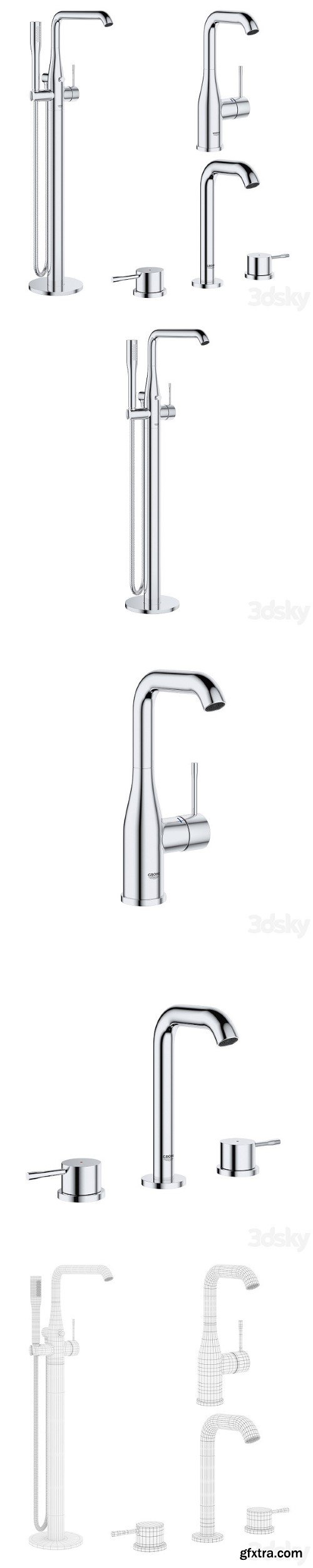Mixer Taps Grohe Essence 01 | Vray