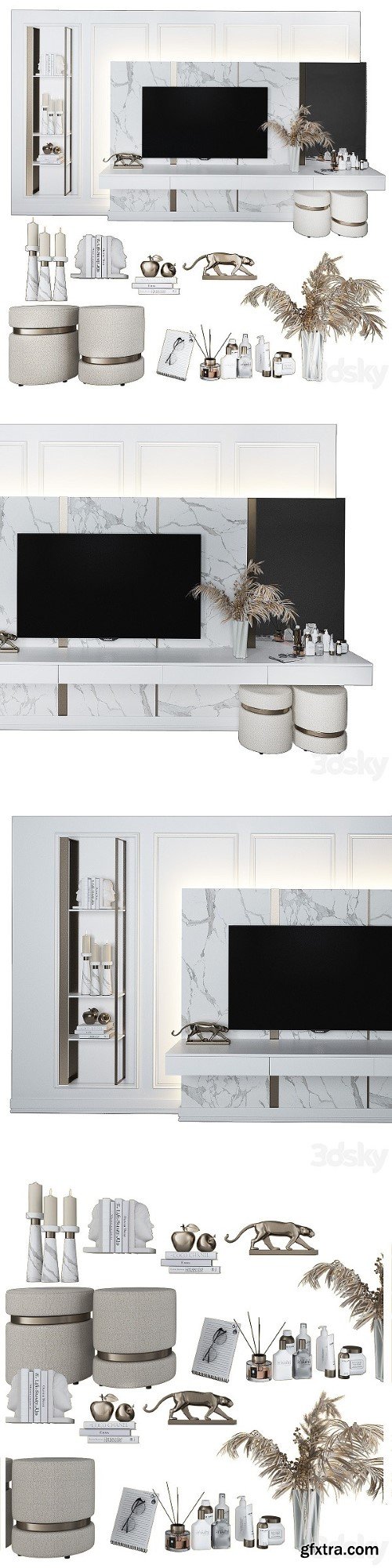 Dressing Table and TV Stand 12 | Vray