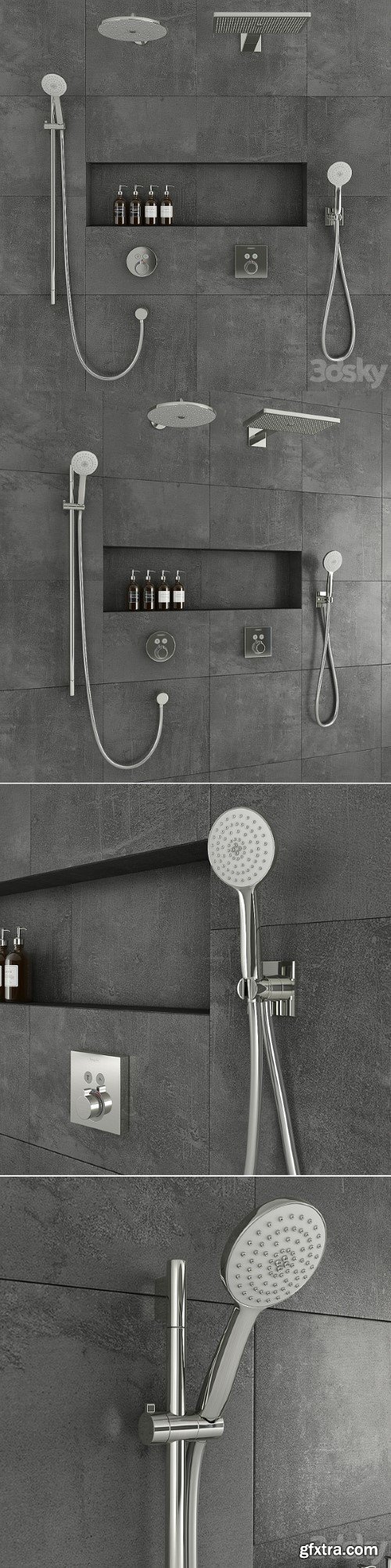 Hansgrohe shower system | Vray