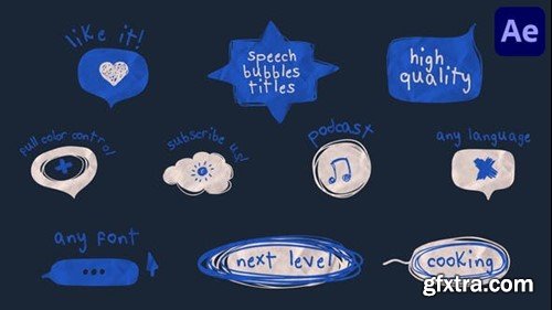 Videohive Speech Bubbles Titles for After Effects 43978942