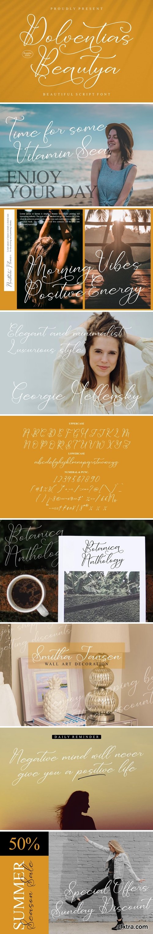 Dolventias Beautya Script Font