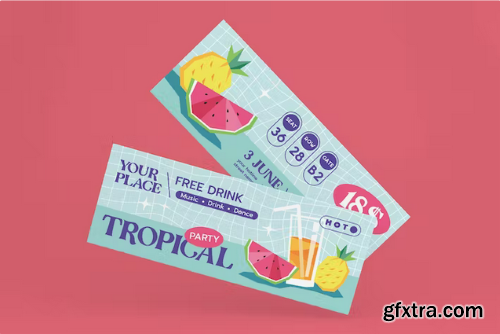 Tropical Party Ticket