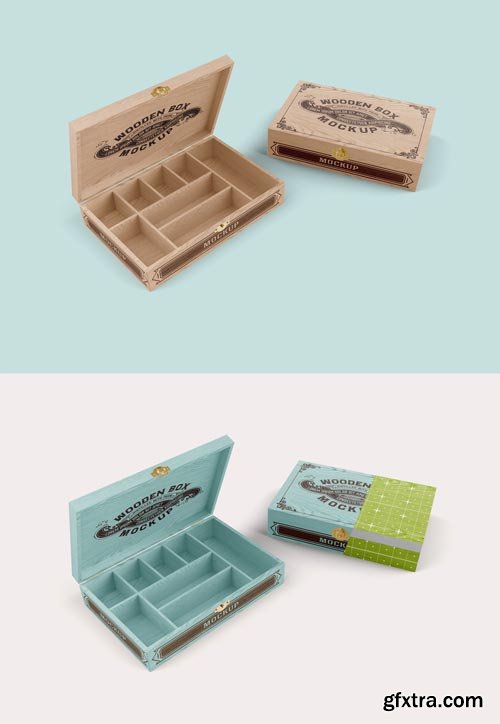 Wooden Boxes Mockup 587434461