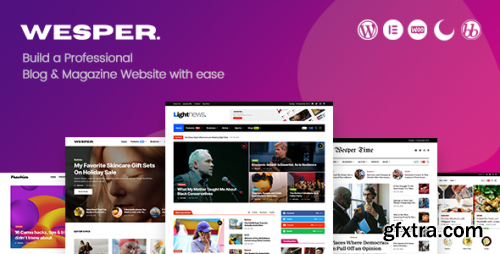 Themeforest - Wesper - WordPress Theme for Blogs & Magazines 1.0.9 - Nulled