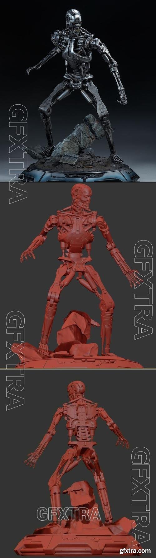 Terminator T-800 Endoskeleton Rekvizit T1 – 3D Print Model