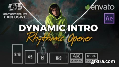 Videohive Dynamic Intro - Rhythmic Opener - Rhythm Slideshow 44828604