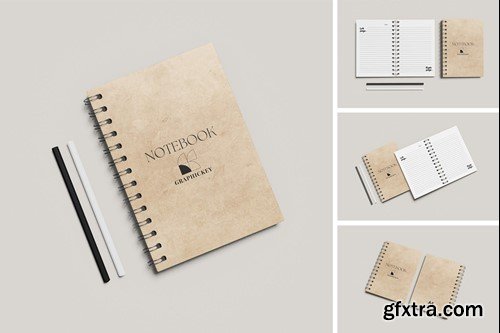 A4 Notebook Mockup UEZGJK5