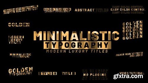 Videohive Golden Titles 46027485