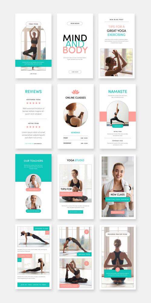 Yoga Story Layouts For Business Class Promotion 583819689