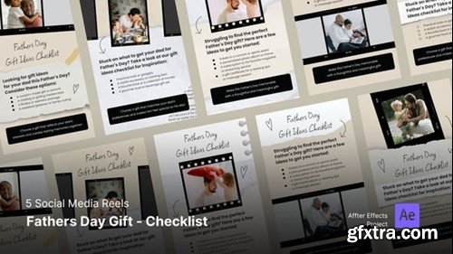 Videohive Social Media Reels - Fathers Day Gift Checklist 46086767