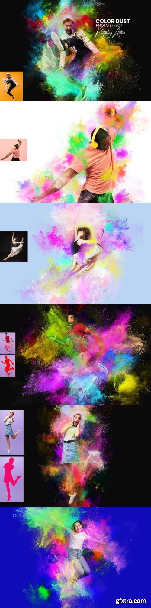 Color Dust Photoshop Actions