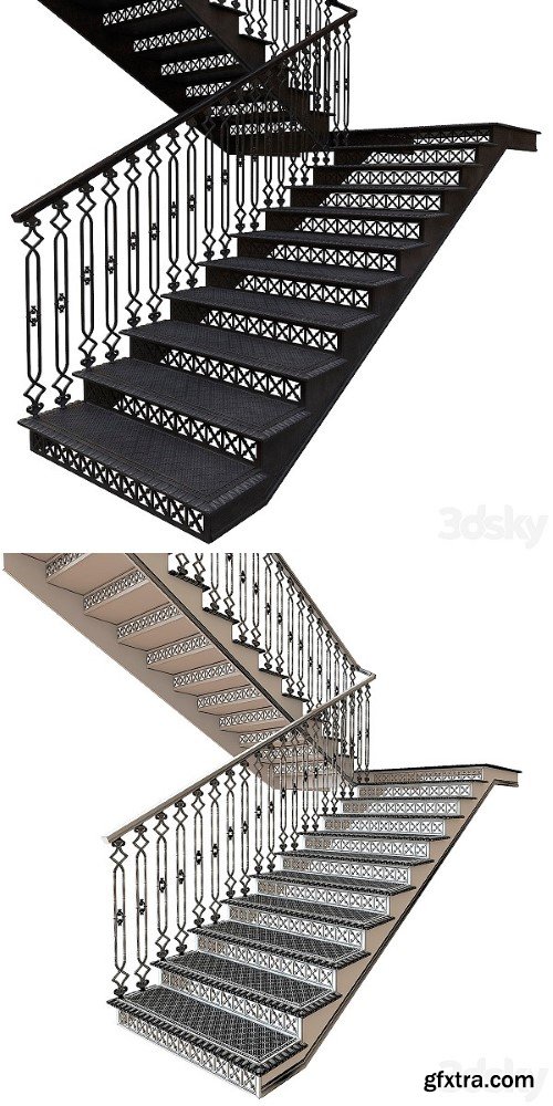 Pro 3DSky - Cast Iron Staircase