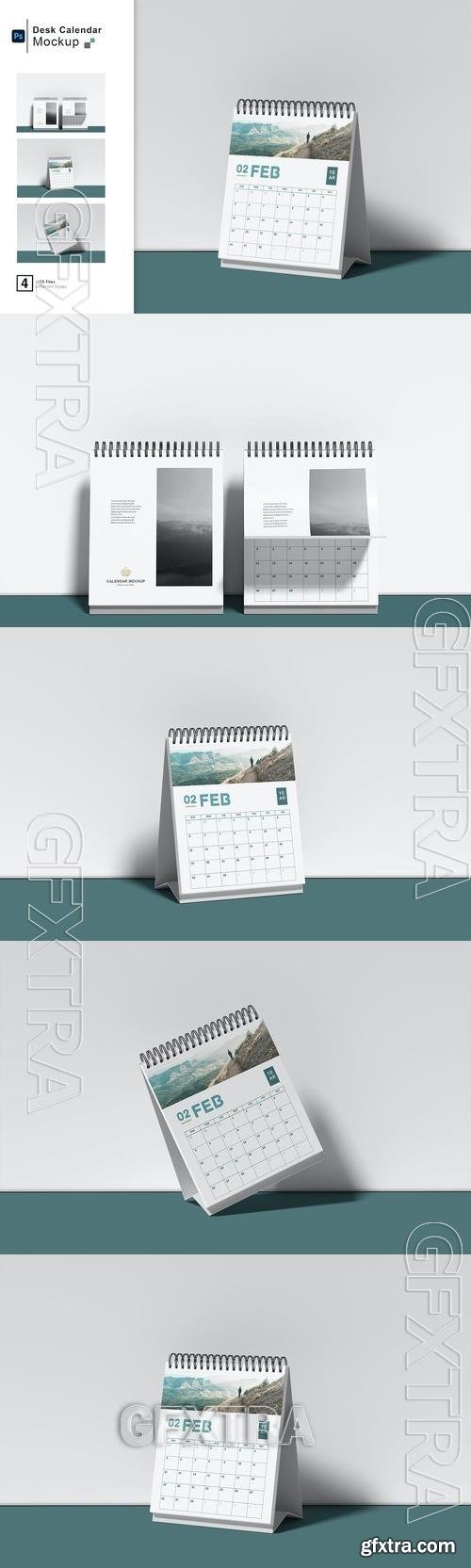 Desk Calendar Mockup BJMY9QE