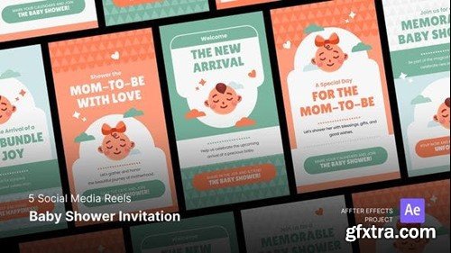 Videohive Social Media Reels - Baby Shower After Effects Template 47165868