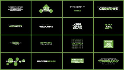Videohive - Typography Titles | Mogrt - 47153093
