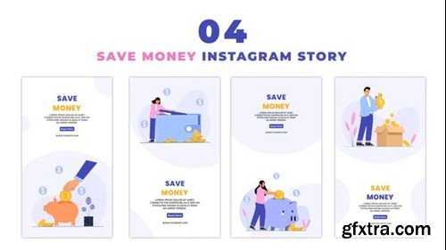 Videohive Money Saving Character Instagram Story 47393378