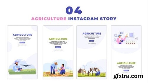Videohive Hi Tech Agriculture 2D Characters Instagram Story 47395066