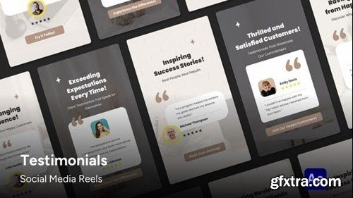 Videohive Social Media Reels - Review Testimonials After Effects Template 47195787