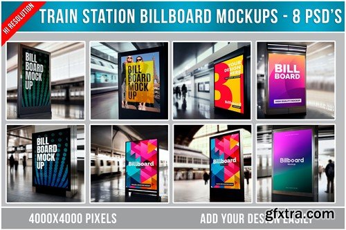 Train Station Billboard Mockups NCLRZW2