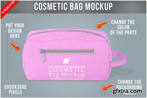 Cosmetic Bag Mockup 4AU6G34