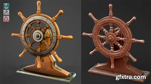 Stylized Ship Wheel - Maya, Zbrush, Substance Painter Videos