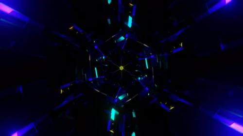 Videohive - Energetic VJ Loop Vibrant Neon Backdrop Flashing Rhythmically in a Hypnotic Display - 47559249