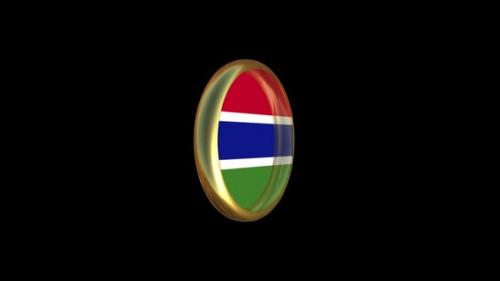 Videohive - The Gambia Flag Animation - 47538472