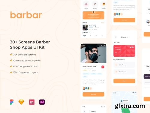Barbar - Barbershop UI KIT Ui8.net