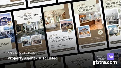 Videohive Social Media Reels - Property Agent - Just Listed After Effects Template 47648529