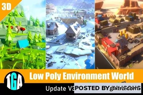 Low Poly Environment World v3
