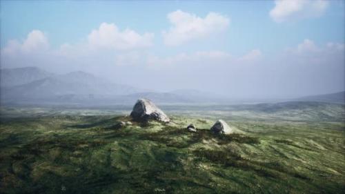 Videohive - Alpine Landscape with Big Stones - 47639560