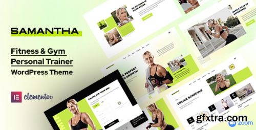 Themeforest - Samantha - Personal Trainer & Fitness WordPress Theme 44665518 v1.1.1 - Nulled