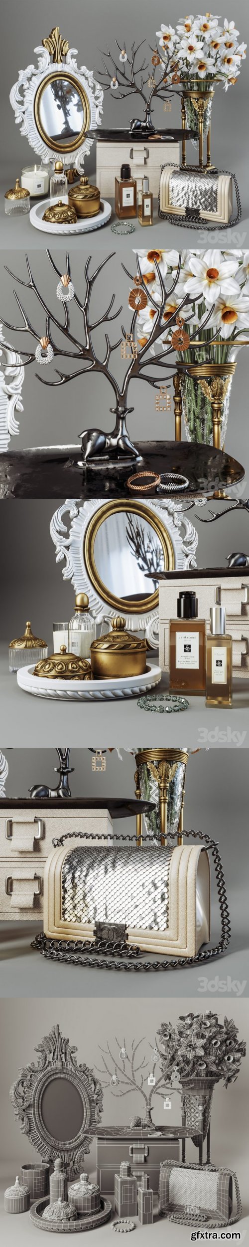 Decorative set For Ladies Dressing Table