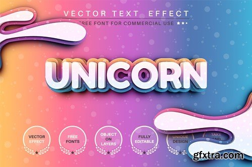 Unicorn Dream - Editable Text Effect, Font Style FYQGWX6