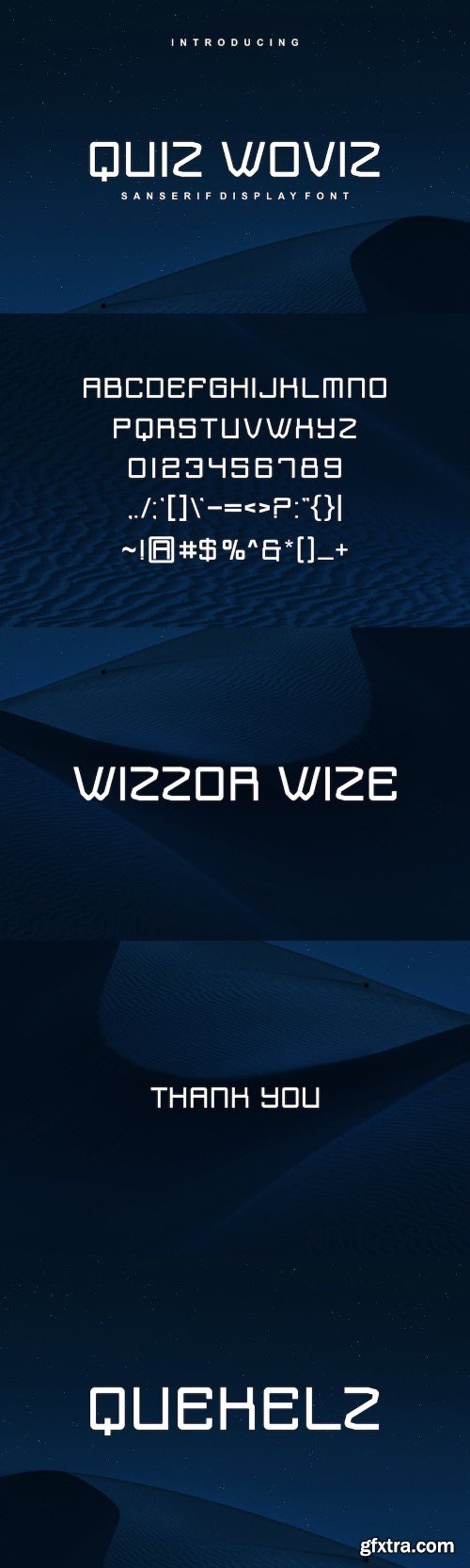 Quiz Woviz - Modern Sans Serif Font