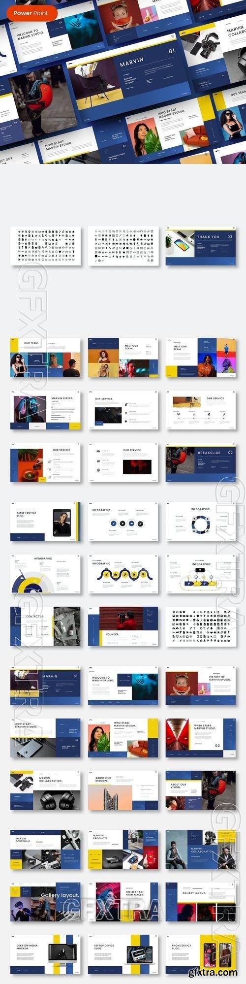 Marvin - Business PowerPoint Template F5W7HFB