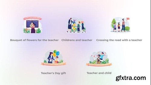 Videohive Childrens and Teacher - Literacy Day and Teachers Day Concepts 47894453