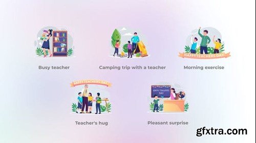 Videohive Teacher\'s Hug - Literacy Day and Teachers Day Concepts 47895355