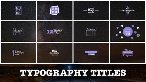 Videohive - Typography Titles | Mogrt - 48017252