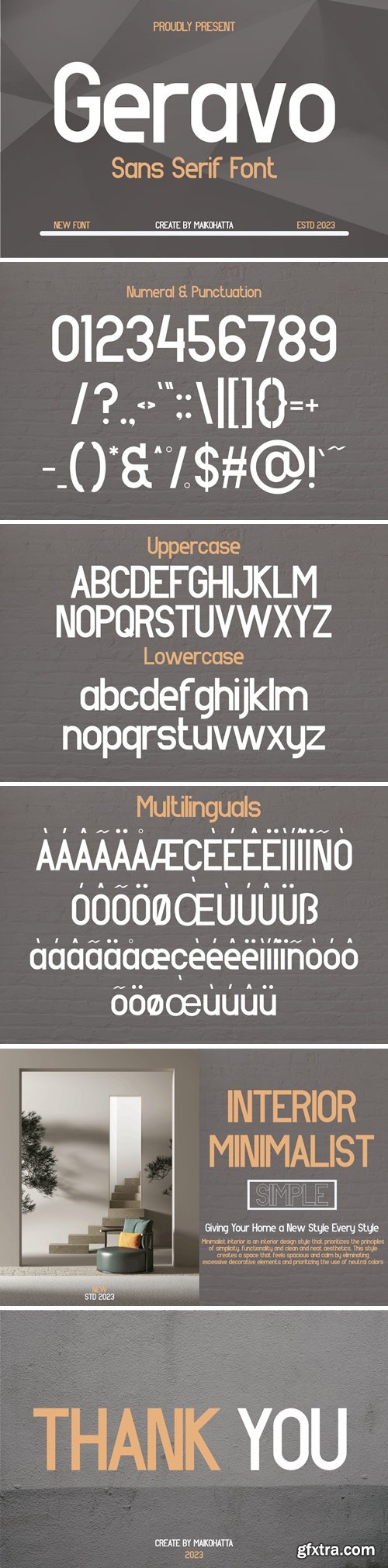 Geravo - Sans Serif Font