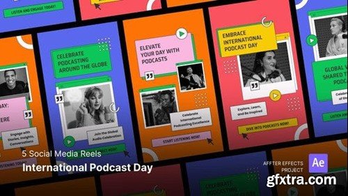 Videohive Social Media Reels - International Podcast Day After Effects Template 48128917