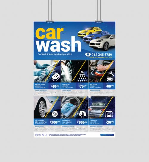 Car Wash Poster Banner Layout 638401378