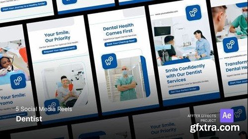 Videohive Social Media Reels - Dentist After Effects Template 48309074