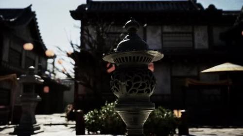 Videohive - Peaceful Japanese Temple at Daylight - 48097870