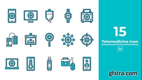 Videohive Telemedicine Icon After Effect 48368840