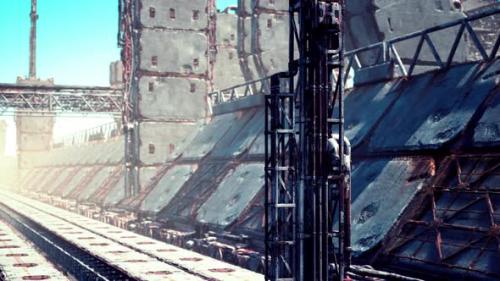 Videohive - Old Gas Terminal and Gas Liquefaction Equipment - 48099306